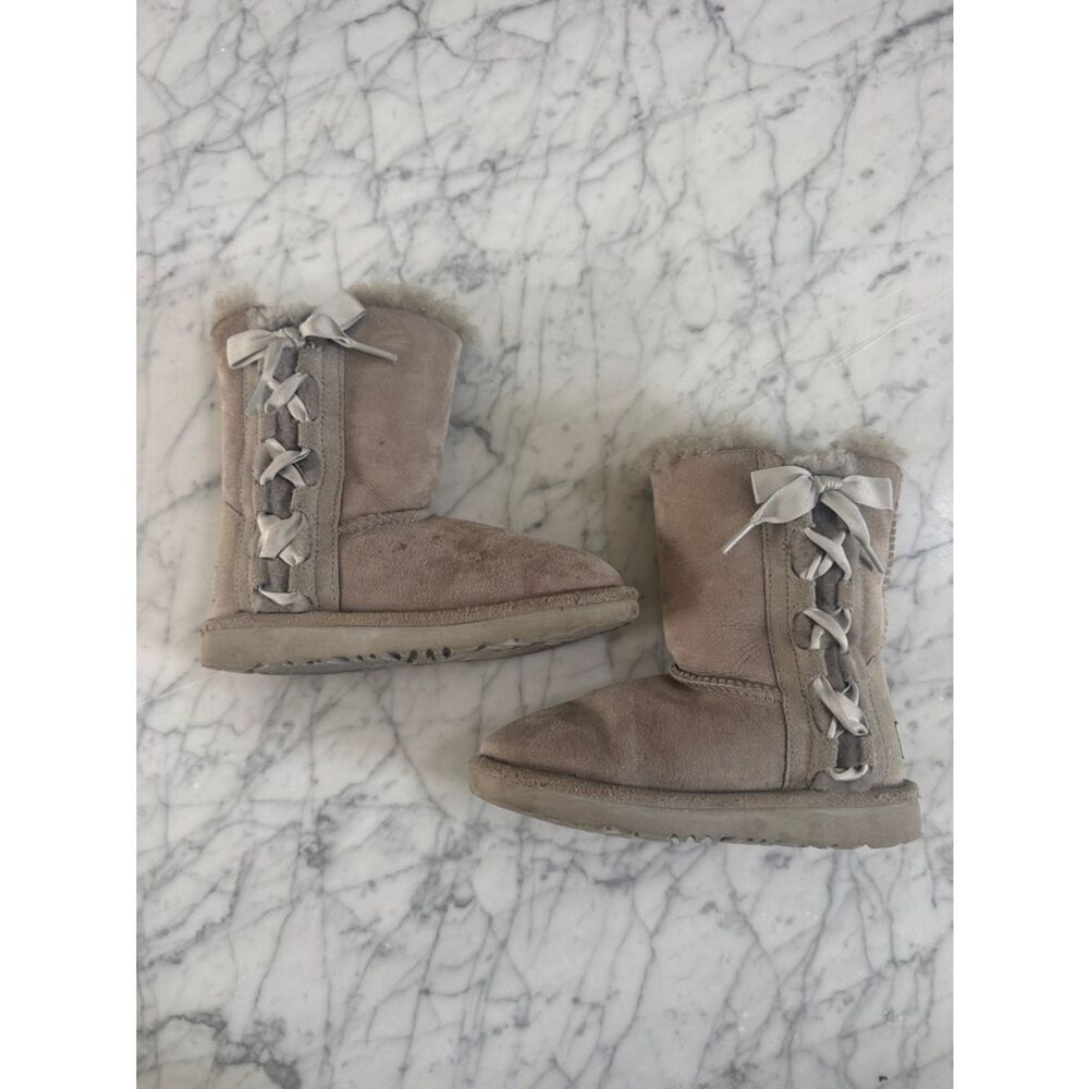 Ugg Pala Kids Sz 13 Gray Bow